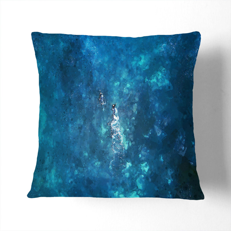 Square Throw Cushion, 40cm H x 40cm W x 15cm D