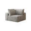 Canapé modulaire Cloud, canapé modulaire moderne avec siège profond, canapé rembourré pour la chambre à coucher du salon, aucun assemblage requis, gris (tissu en velours côtelé moelleux)