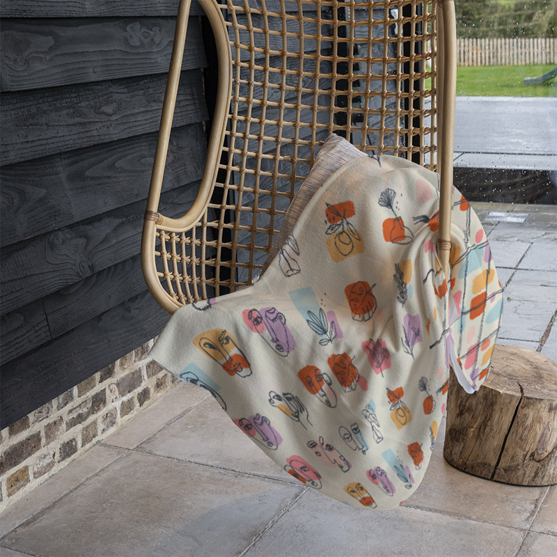 Doneal Plain Weave / Muslin Throw Blanket