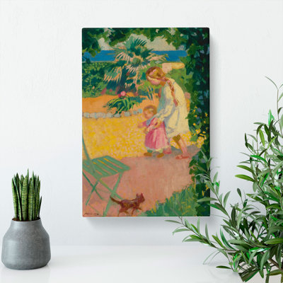 First Steps by Maurice Denis - Wrapped Canvas Painting