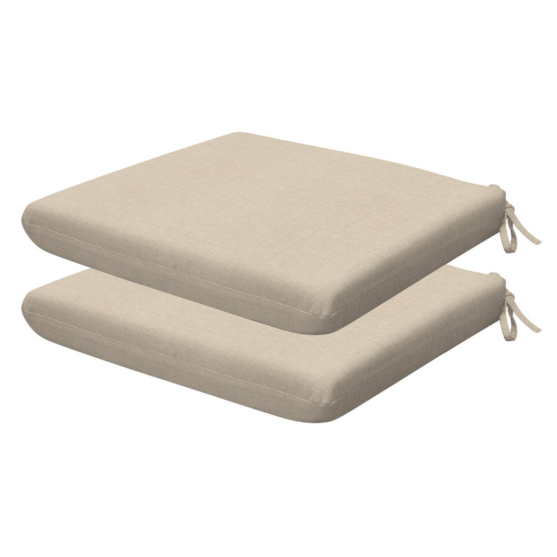 Coussin de siège d'extérieur carré Meridian, L 18 po x P 17,5 po, Sable