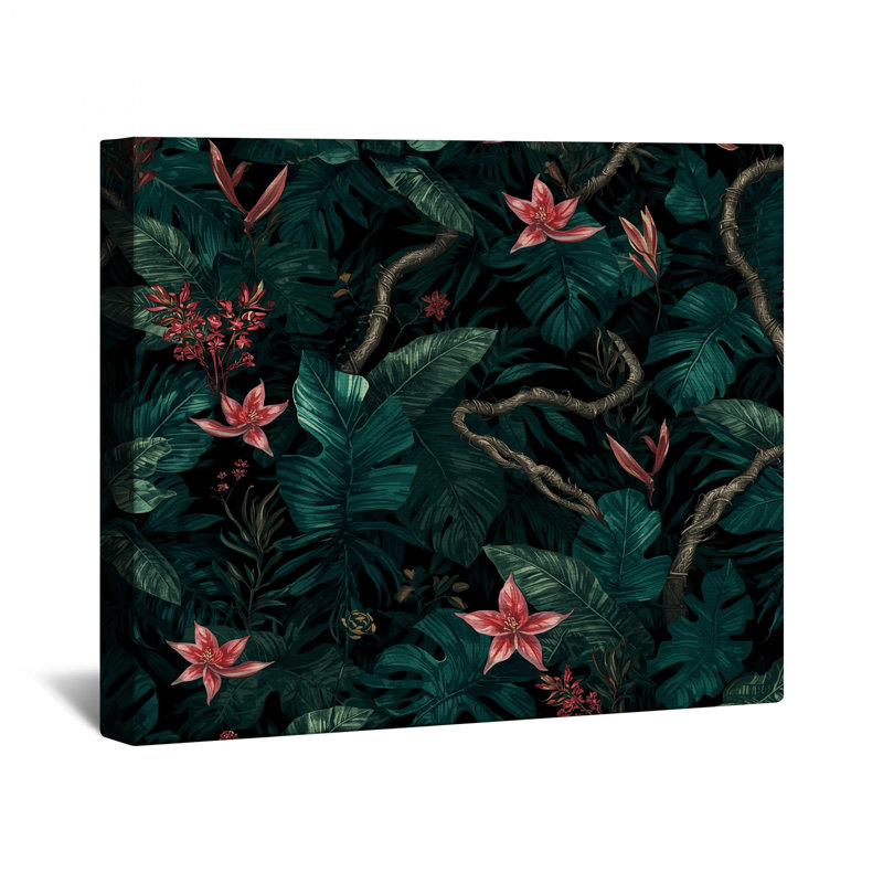 Toile tendue sur toile Lush Tropical, 32 po x 32 po