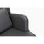 Chaise berçante pour chambre de bébé, base stable - Gris confortable et confortable avec soutien lombaire
