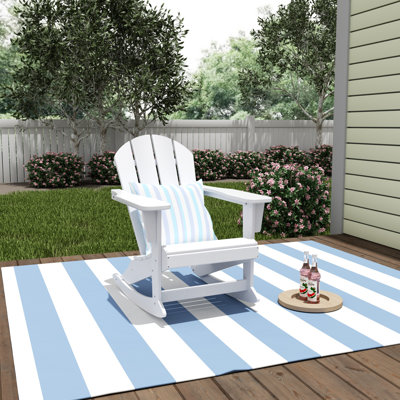 Capricorn Plastic Rocking Adirondack Chair