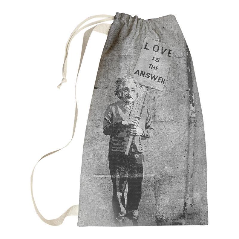 Fabric Laundry Bag with Handles, Small (29" H x 18" W x 1" D)