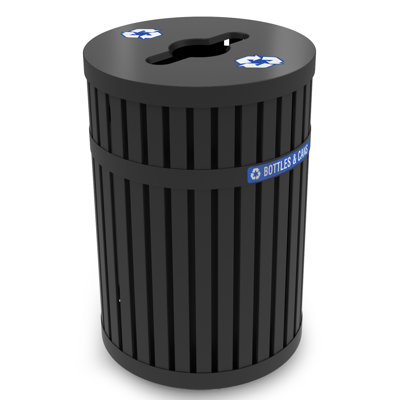 ArchTec Steel Open Recycling Bin - 45 Gallons