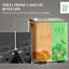  2 x 20L Dual Kitchen Bin Pedal Bin for Recycling and Waste, Black-1723312845