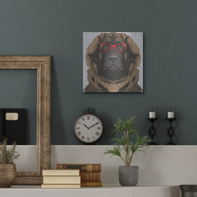 " Leonberger Wearing Hipster Glasses " by Furbaby Affiliates