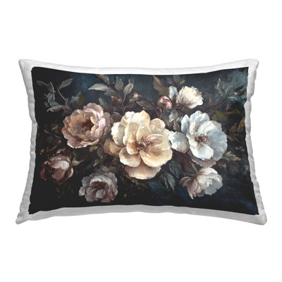 Stupell Industries Bold Vintage Blooms Design by Petal Prints Design Throw Pillow