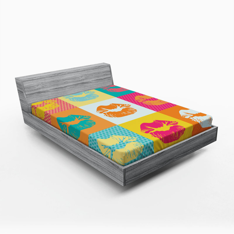 Microfiber Polka Dots Fitted Sheet, Full/Double Fitted Sheet
