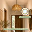 18 cm H Dome Paper Lamp Shade ( Screw On ) in Tan