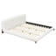 Paris Boucle Upholstered Platform Bed With Thick Headboard & Solid Wood Legs-123296127