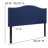 Fitzsimmons Arched Upholstered Headboard with Accent Nail Trim-377993607-377993603