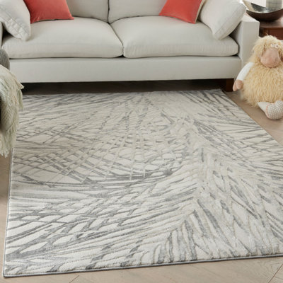 Rustic Tufted Grey Rug