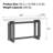 Extra Long Painted Entryway Console Table with Pine Veneer, Unique Triple Rectangle Design Accent Table with Thick Solid Wood Legs