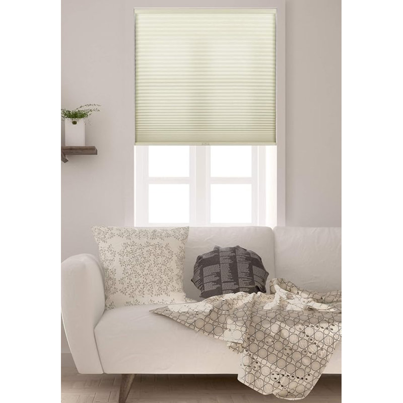 Semi Sheer Cellular Shade, 34"W x 72"L, Cream