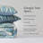 Ikat Drops Quilt Teal 3Pc Set