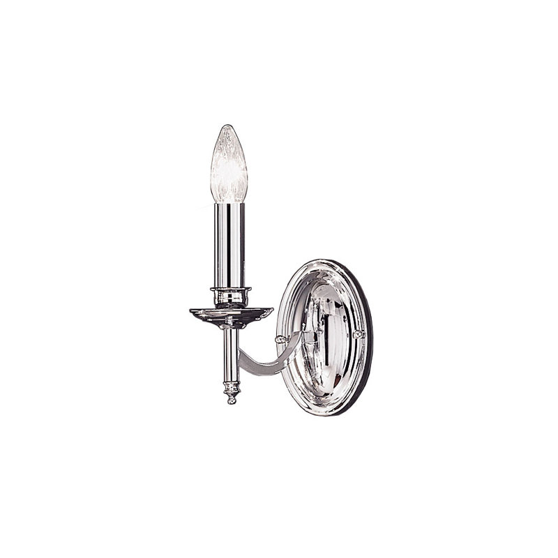 Millard Candle Wall Light, Chrome