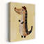 Cute Alligator With Hat Playful Whimsical Contemporary Alligator Crocodile Wall Art Print by Mathieu - Print-11042345