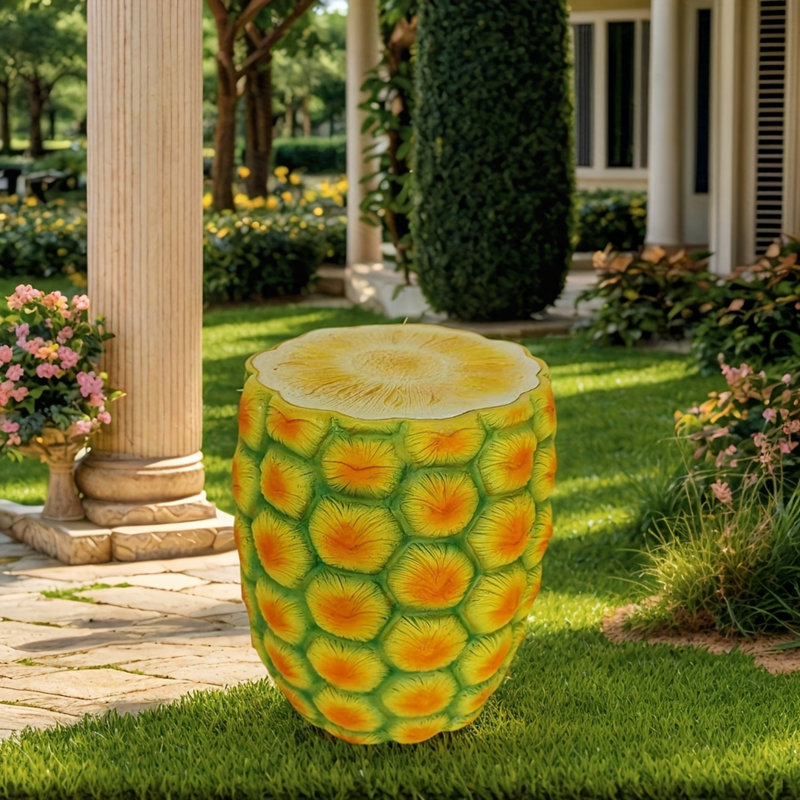 Table d'appoint ananas en résine