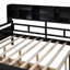Daybed with Slatted Base, Bedside Shelf and Two Storage Compartments, Sleek Frame-1077461186-1077461184