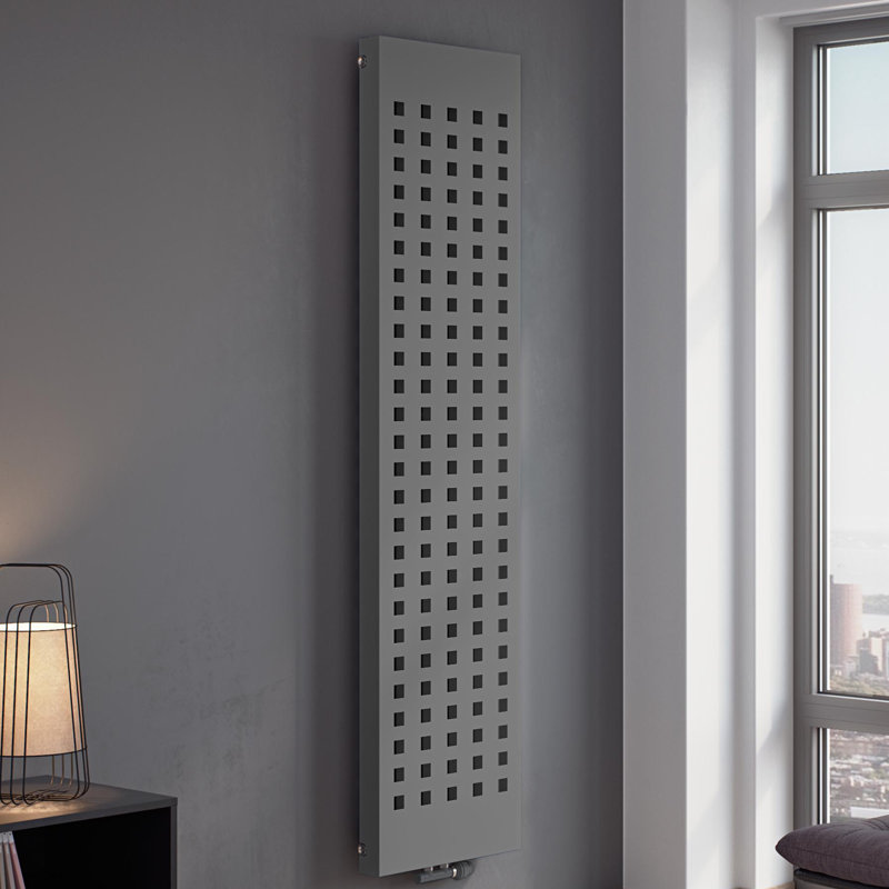 Aniyah Vertical Designer Radiator, Anthracite, 180cm H x 43.6cm W x 8.8cm D