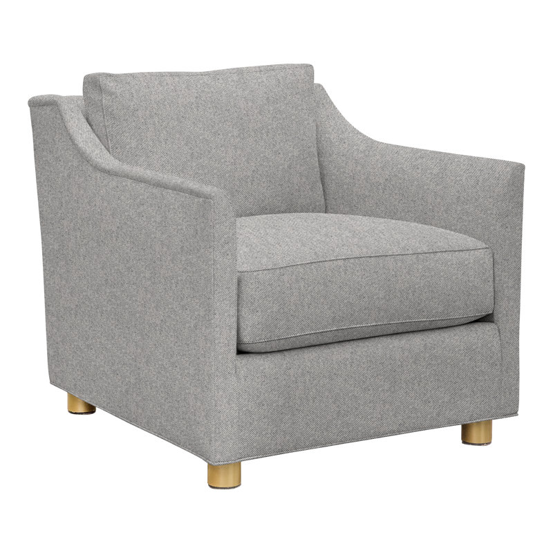 Newlin Armchair, Perigold Aspen Flannel Lt Gray