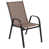 Structure noire / coussin brun