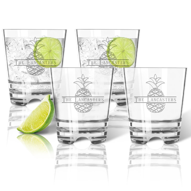 12oz. Handmade Drinking Glass Set, Yes