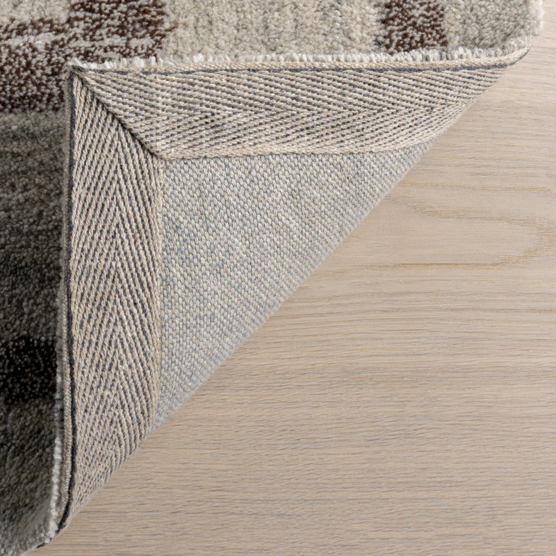 Tapis en mélange de laine Villa Southwestern, Rectangle 9 pi 6 po x 13 pi 6 po