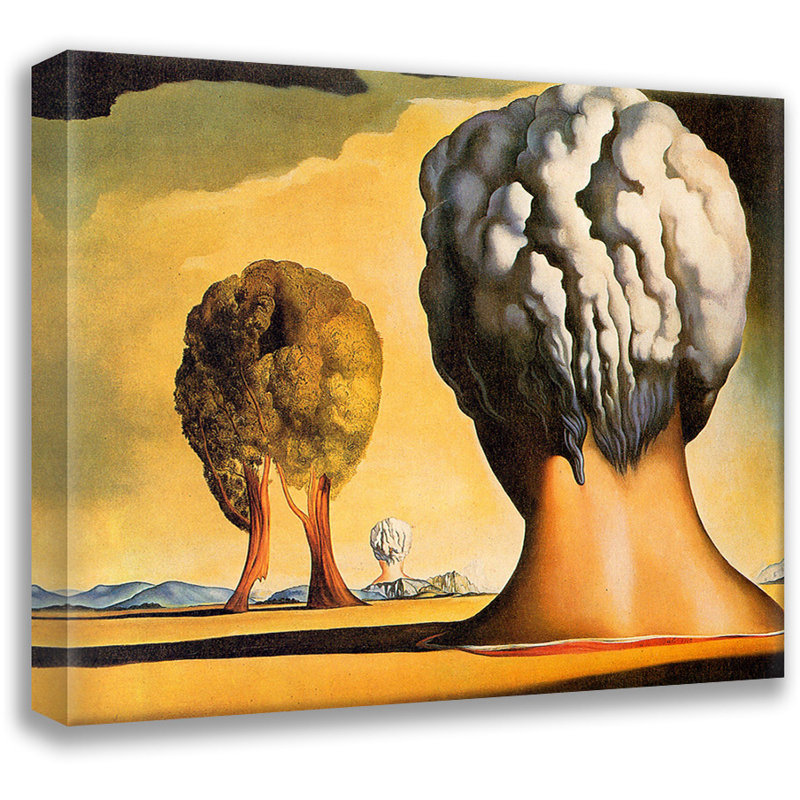 «Three Sphinxes of Bikini» par Salvador Dali, toile tendue avec châssis, H 17 po x l 24 po