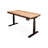Brown+Black Rectangular Solid Wood+Steel desk