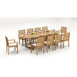 Mas Outdoor - Piece Teak Dining Set