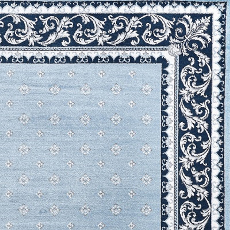 Tapis bleu marine / bleu marine Shannon, Rectangle 4pi x 6 pi