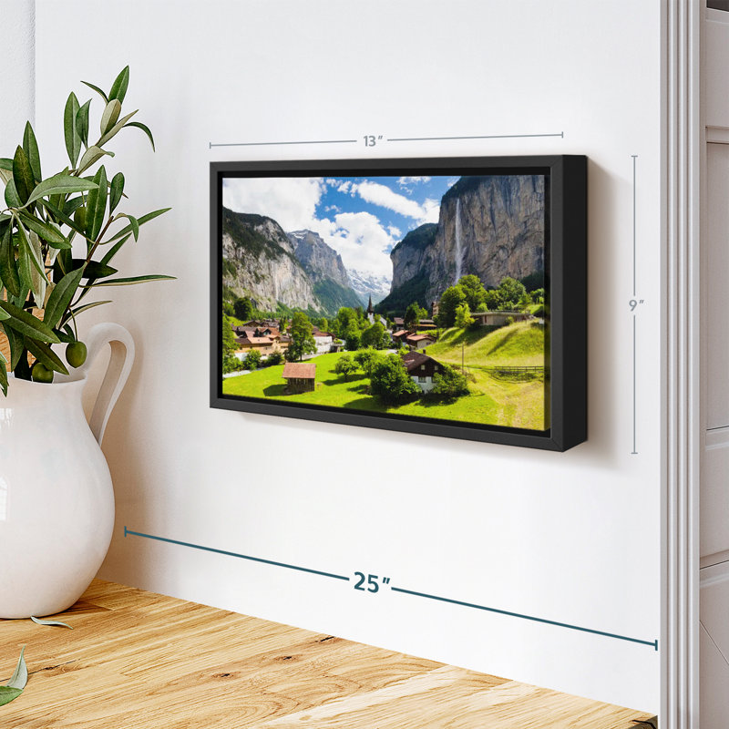 Nature "Impression sur toile Scenic Lauterbrunnen", H 9 po x l 13 po