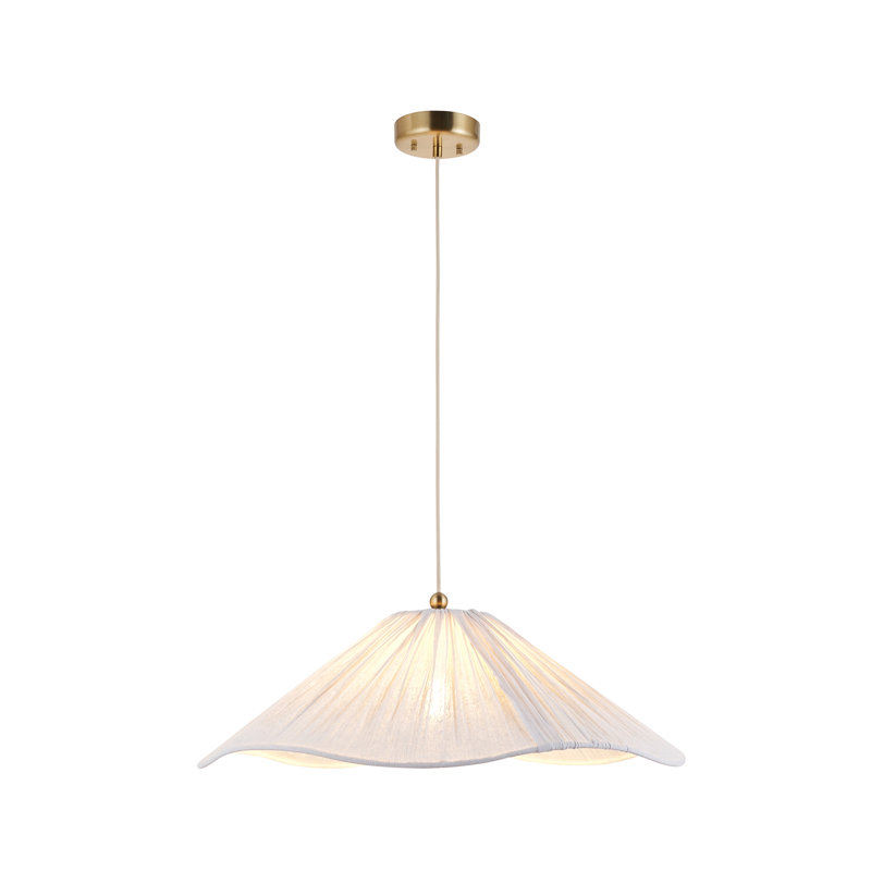 1 Brushed Brass Pendant