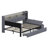 Multifunctional Upholstered Daybed with Shelves and USB Ports-646753382