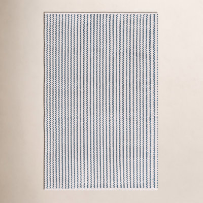 Hand-Woven Chevron Cotton Rug