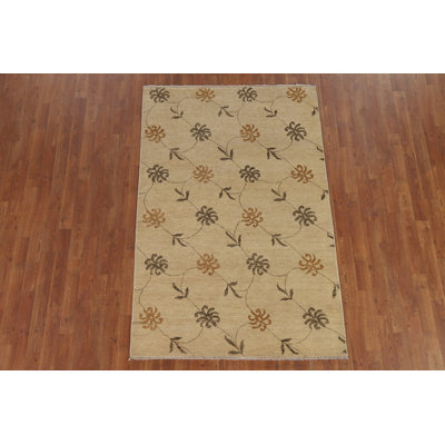 Tapis oriental floral Gabbeh 4 x 6