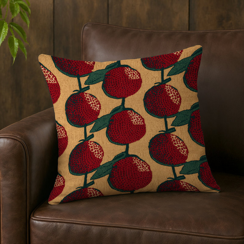 Coussin intérieur et extérieur, Carré 18 po, Feijoa