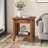 Red Barrel Studio® Boho Style Nightstand 3-tier Sofa Side End Table W/ Drawer & Shelf Walnut-1965931176