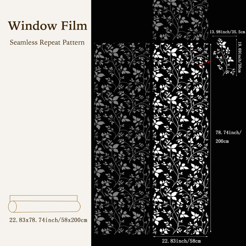 Leaf Window Decal, White