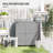 Outdoor Storage Cabinet With Shelf And Metal Tabletop-1365873285