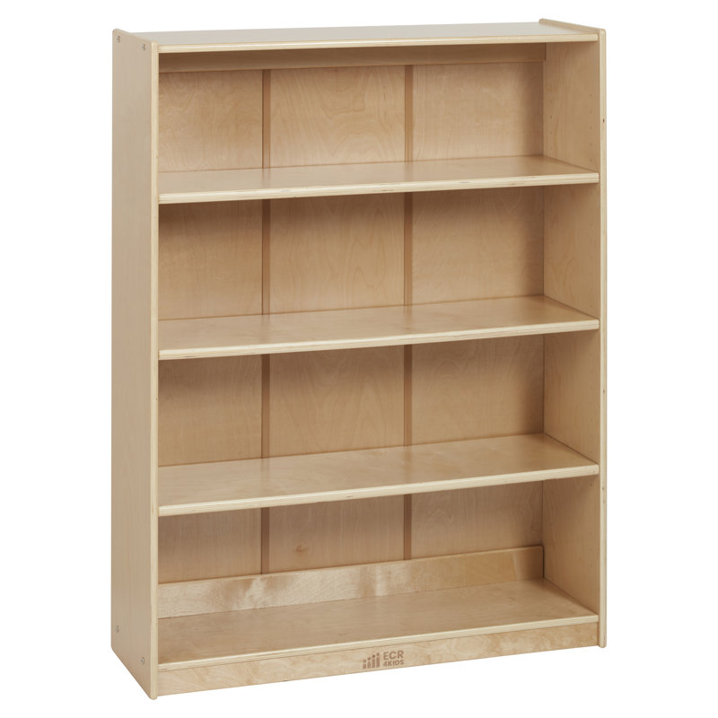 Bibliothèque ECR4Kids Classic, 48 po, tablettes réglables, Naturel