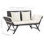 Banc de jardin en acier Eltje-324616180