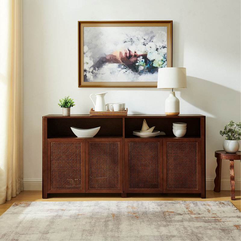 Armoire buffet 63 po Mid-Century, Noyer
