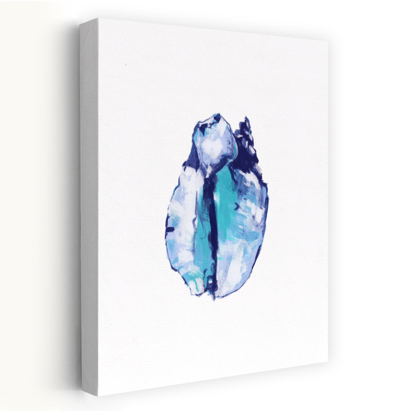 Art contemporain, art abstrait poisson côtier, H 18 po x l 12 po