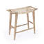 Tristan Natural Wood & Rattan 24.75" Counter Stool