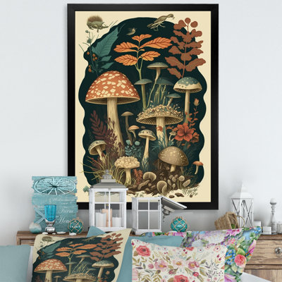 «Vintage Mushroom Amanita Muscaria II», reproduction sur toile