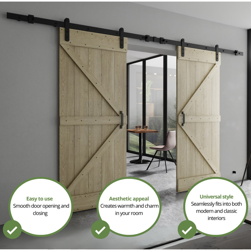 Door, 212cm x 205cm, Brown/Black